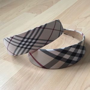 Simply Martha Tan & Gray PlaidHeadband 2 C…